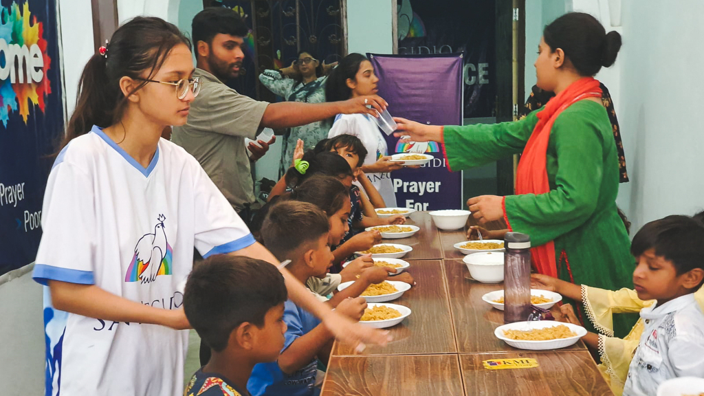 Celebrating with the children of the Schools of Peace in the scorching Pakistani summer